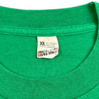 Vintage Army ROTC Shirt Sword Lightning Bolt Shield Crest Green 80s Adult LARGE