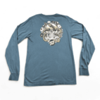 Santa Cruz Skateboards Shirt Blue Skull Snake Long Sleeve Adult MEDIUM