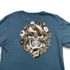 Santa Cruz Skateboards Shirt Blue Skull Snake Long Sleeve Adult MEDIUM
