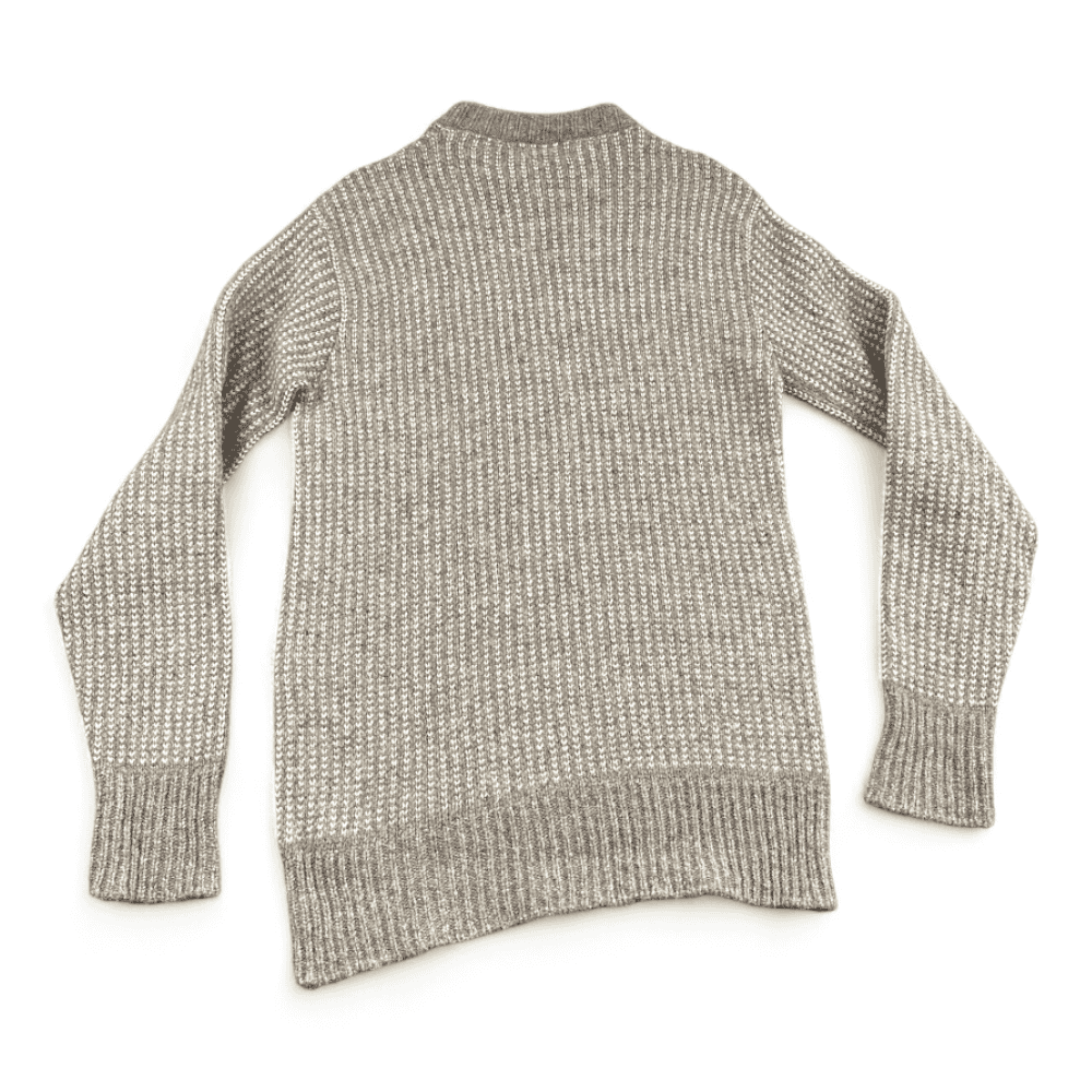 Vintage LL Bean Sweater Oatmeal Wool Blend Norwegian Fisherman Adult SMALL