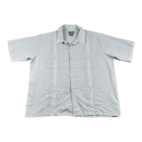 Vintage Guayabera Shirt Adult EXTRA LARGE Gray Cuban Wedding Embroidered Button 90s