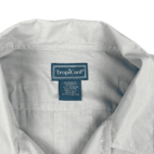 Vintage Guayabera Shirt Adult EXTRA LARGE Gray Cuban Wedding Embroidered Button 90s