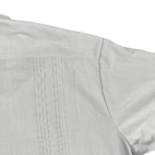 Vintage Guayabera Shirt Adult EXTRA LARGE Gray Cuban Wedding Embroidered Button 90s