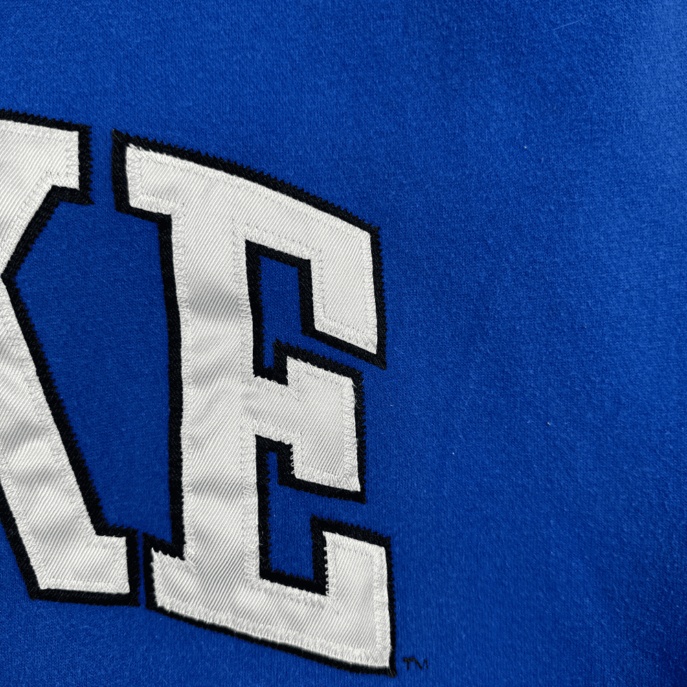 Vintage Duke University Sweater Blue Hoodie Sweatshirt Devils 90s Adult EXTRA LARGE