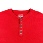 Vintage Marlboro Shirt Red Henley Ribbed Unlimited Long Sleeve 90s Adult XXL 2XL