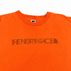 North Face Shirt Spell Out Orange Distressed 1968 Adult LARGE