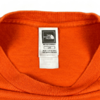 North Face Shirt Spell Out Orange Distressed 1968 Adult LARGE