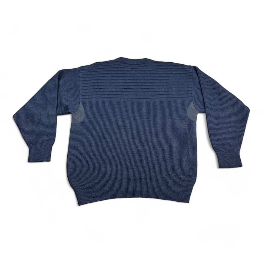 Vintage Fila Sweater Blue Cable Knit Made In Italy Y2K Adult LARGE