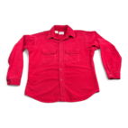 Vintage Five Brother Shirt Red Flannel Long Sleeve Union Made 80s Adult LARGE
