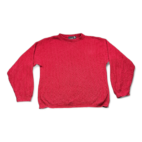 Vintage Bill Blass Sweater Red Chunky Textured Knit 90s Adult MEDIUM