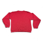 Vintage Bill Blass Sweater Red Chunky Textured Knit 90s Adult MEDIUM