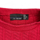 Vintage Bill Blass Sweater Red Chunky Textured Knit 90s Adult MEDIUM