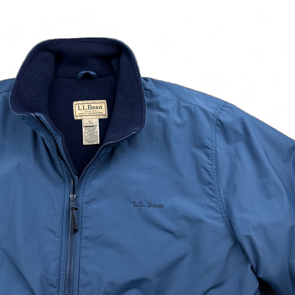 Vintage LL Bean Jacket Adult 2XL XXL Blue Fleece Lined Heavyweight Coat Zip 90s-3 Vintage LL Bean Jacket Adult 2XL XXL Blue Fleece Lined Heavyweight Coat Zip 90s