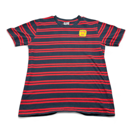 Broken Promises Shirt Blue Red Stripes Adult MEDIUM