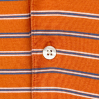 Vintage The Masters Polo Shirt Orange Stripes Amen Corner Pima Cotton 90s Adult MEDIUM