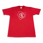 Vintage Ford Mustang Club Shirt Red 90s Adult LARGE