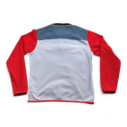 North Face Sweater Blue Red Fleece Color Block Pullover Adult MEDIUM