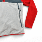 North Face Sweater Blue Red Fleece Color Block Pullover Adult MEDIUM