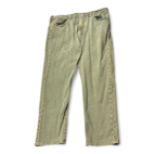 Levis Jeans Green 502 Regular Tapered Stretch Mens 38x30