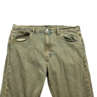 Levis Jeans Green 502 Regular Tapered Stretch Mens 38x30