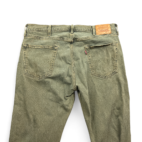 Levis Jeans Green 502 Regular Tapered Stretch Mens 38x30