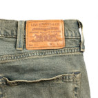 Levis Jeans Green 502 Regular Tapered Stretch Mens 38x30