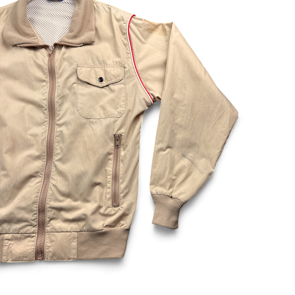 Vintage Pendleton Jacket Brown Windbreaker Pen West 80s Adult MEDIUM