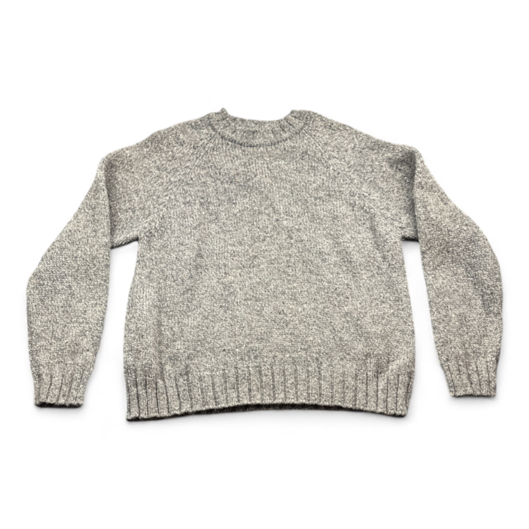 Vintage Abercrombie & Fitch Sweater 90s Gray Wool Pullover Adult LARGE