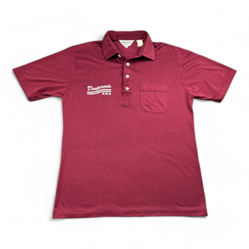 Vintage Monster Truck Polo Shirt Desperado 4x4 Red 80s Adult SMALL