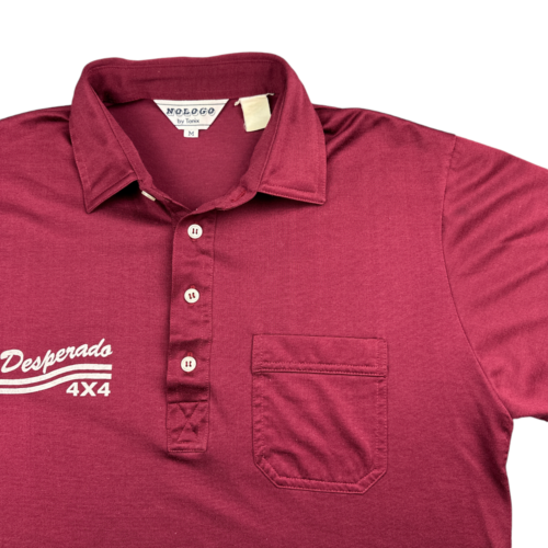 Vintage Monster Truck Polo Shirt Desperado 4×4 Red 80s Adult SMALL-2 Vintage Monster Truck Polo Shirt Desperado 4x4 Red 80s Adult SMALL