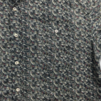 Vintage Enro Shirt Brown Black Paisley 90s Long Sleeve Adult LARGE