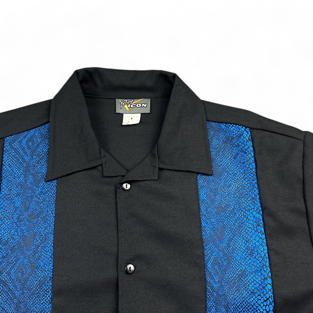 Vintage Pop Icon Shirt Club Snakeskin Metallic 90s Y2K Adult LARGE