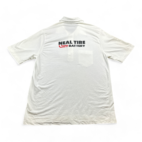 Vintage Mechanic Polo Shirt White Tire Shop Off Road Sprints Adult MEDIUM