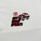 Vintage Mechanic Polo Shirt White Tire Shop Off Road Sprints Adult MEDIUM