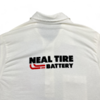 Vintage Mechanic Polo Shirt White Tire Shop Off Road Sprints Adult MEDIUM