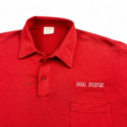 Vintage Dodge Trucks Polo Shirt Red Mechanic Dealership 80s Adult SMALL