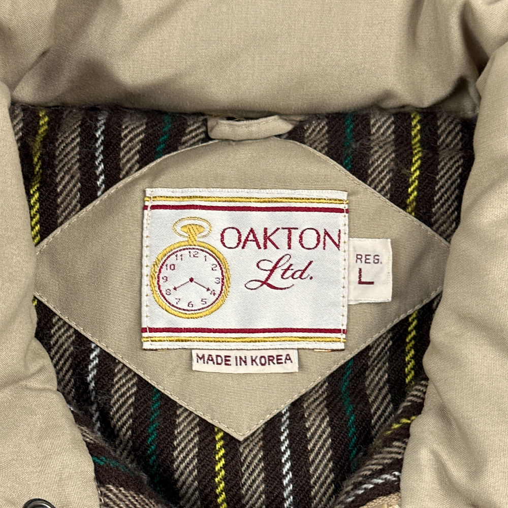 Vintage Oakton Limited Jacket Brown Khaki Bomber