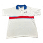 Vintage Public Broadcasting Service PBS Polo Shirt Drum Corps WTIU 80s Adult MEDIUM