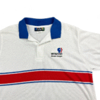 Vintage Public Broadcasting Service PBS Polo Shirt Drum Corps WTIU 80s Adult MEDIUM