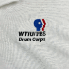 Vintage Public Broadcasting Service PBS Polo Shirt Drum Corps WTIU 80s Adult MEDIUM