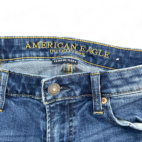 American Eagle Jeans Blue Slim Straight Dark Wash Fade Extreme Flex Mens 30x32