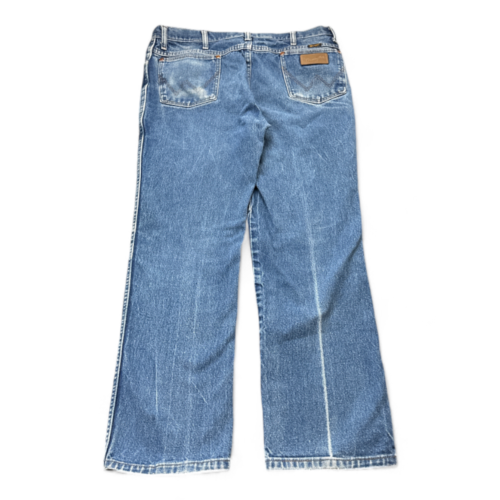 Wrangler Jeans Blue Dark Wash Cowboy Cut Slim Faded Y2K Mens 36x29