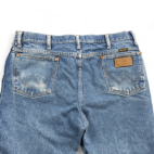 Wrangler Jeans Blue Dark Wash Cowboy Cut Slim Faded Y2K Mens 36x29