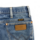 Wrangler Jeans Blue Dark Wash Cowboy Cut Slim Faded Y2K Mens 36x29
