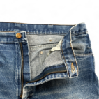 Wrangler Jeans Blue Dark Wash Cowboy Cut Slim Faded Y2K Mens 36x29