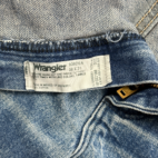 Wrangler Jeans Blue Dark Wash Cowboy Cut Slim Faded Y2K Mens 36x29