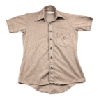 Vintage Wrangler Shirt Brown Work Shirt 70s Adult SMALL
