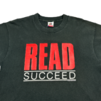 Vintage American Library Association Shirt Black Read Succeed 90s Adult MEDIUM