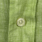 Brooks Brothers Shirt Green Irish Linen Button Down Adult LARGE