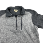 Woolrich Sweater Gray Fleece Pullover 2 Tone Adult LARGE